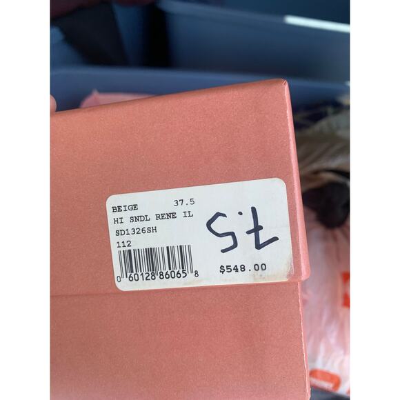 Cult Gaia Beige High Heeled Rene Sandals - Size 7.5 (37.5 EU) - Picture 5 of 8